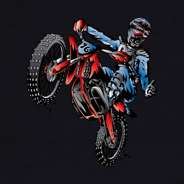 Dirtbike Motocross USA Rider by OffRoadStyles